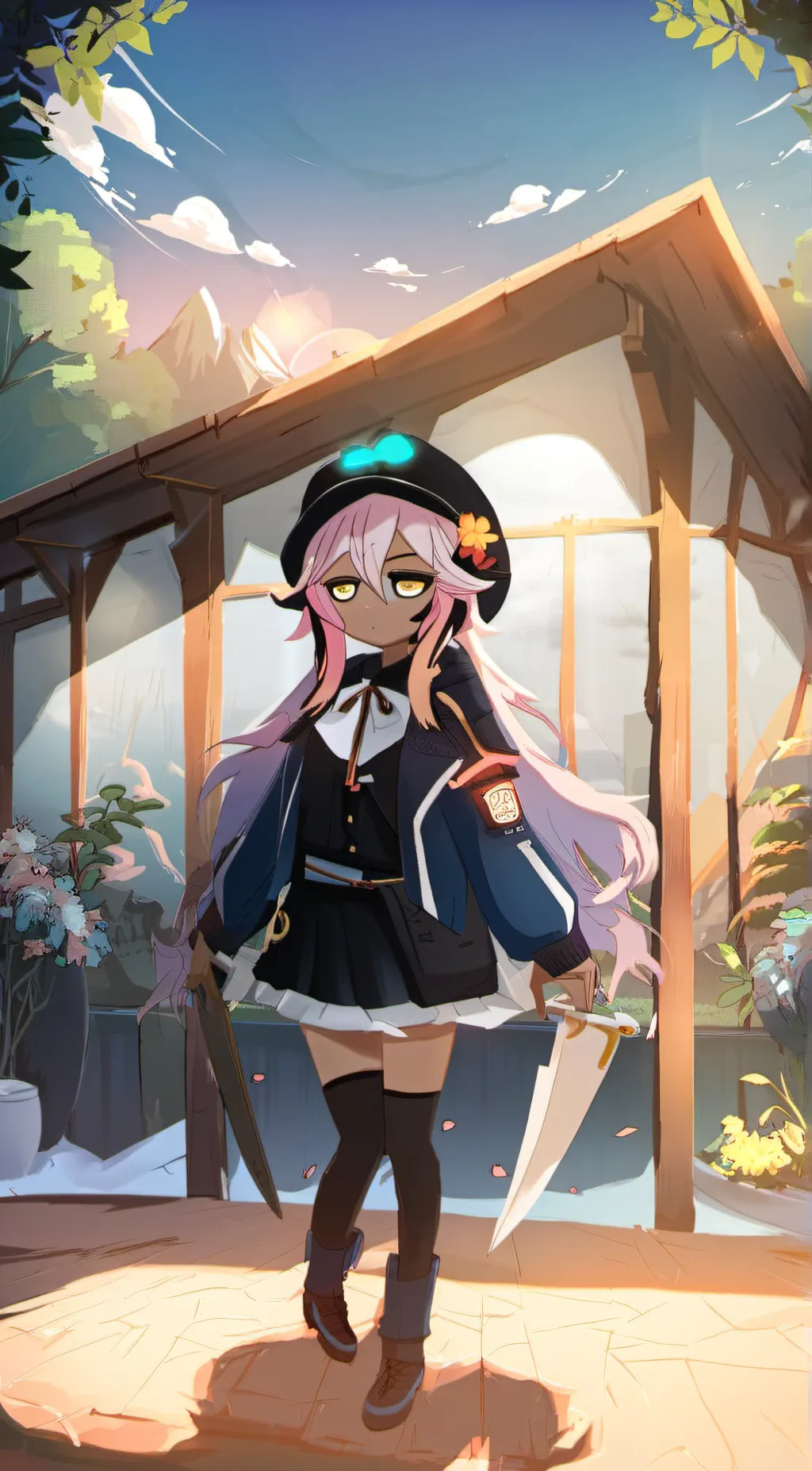 ai character: Ashley background