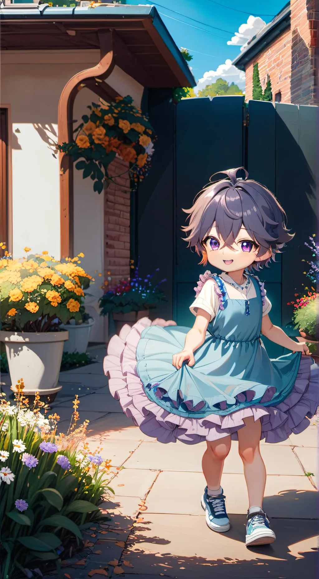 ai character: Koi background