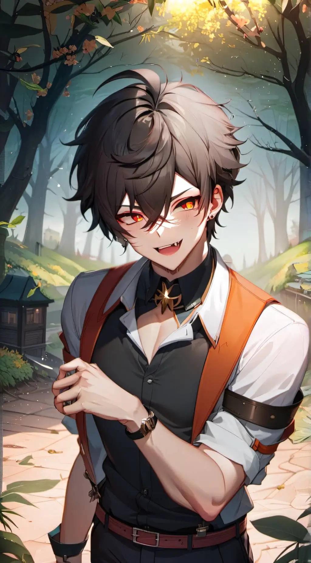 ai character: zach~ background