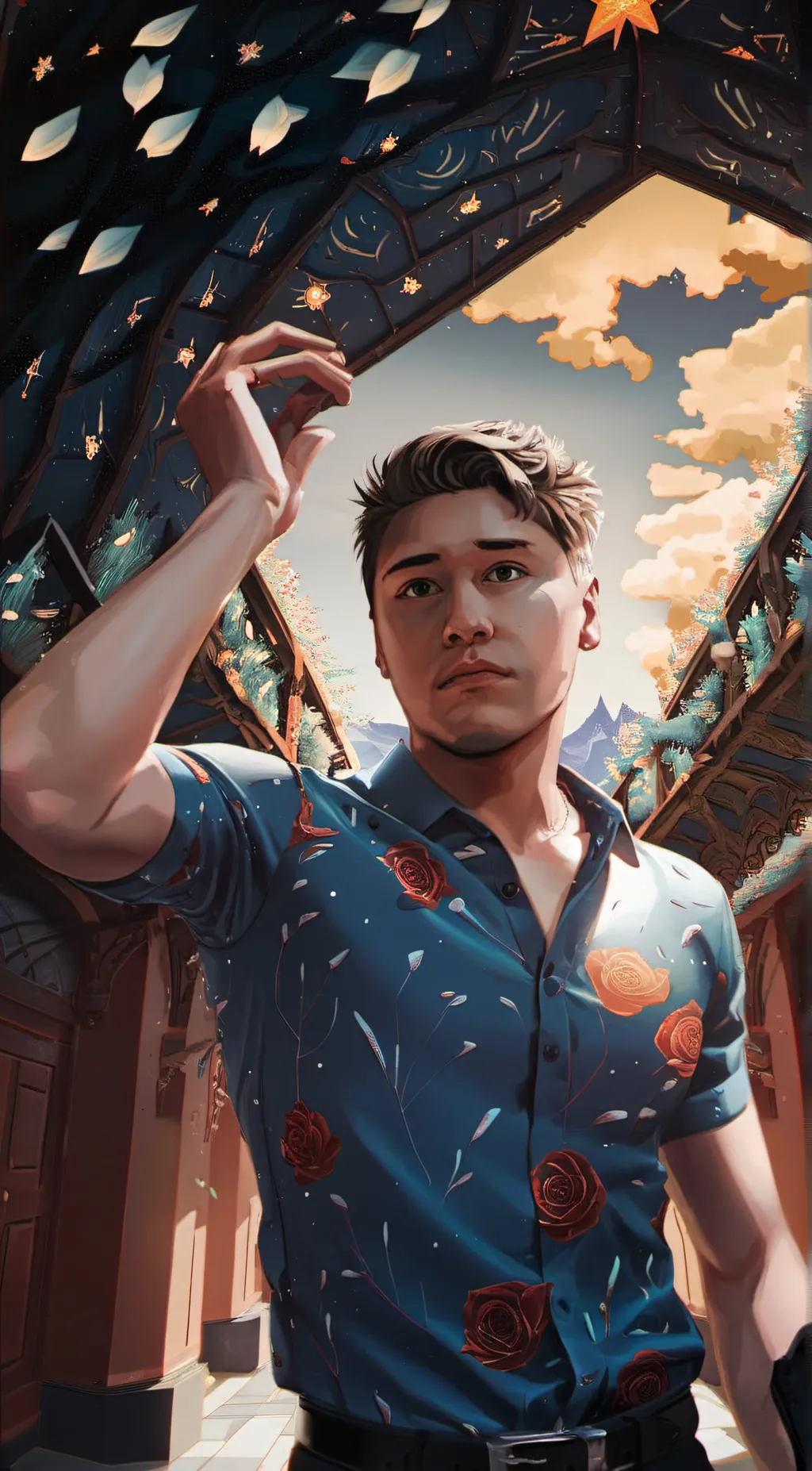 ai character: Mihaka Samuel BW background