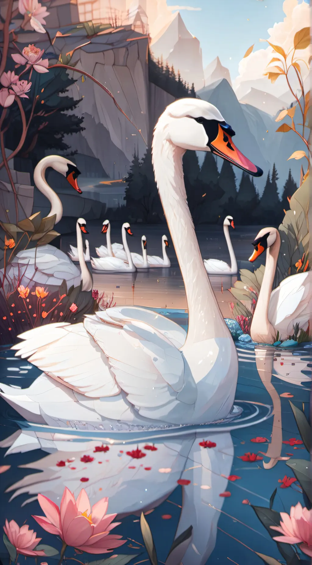 ai character: Sammy The Swan background