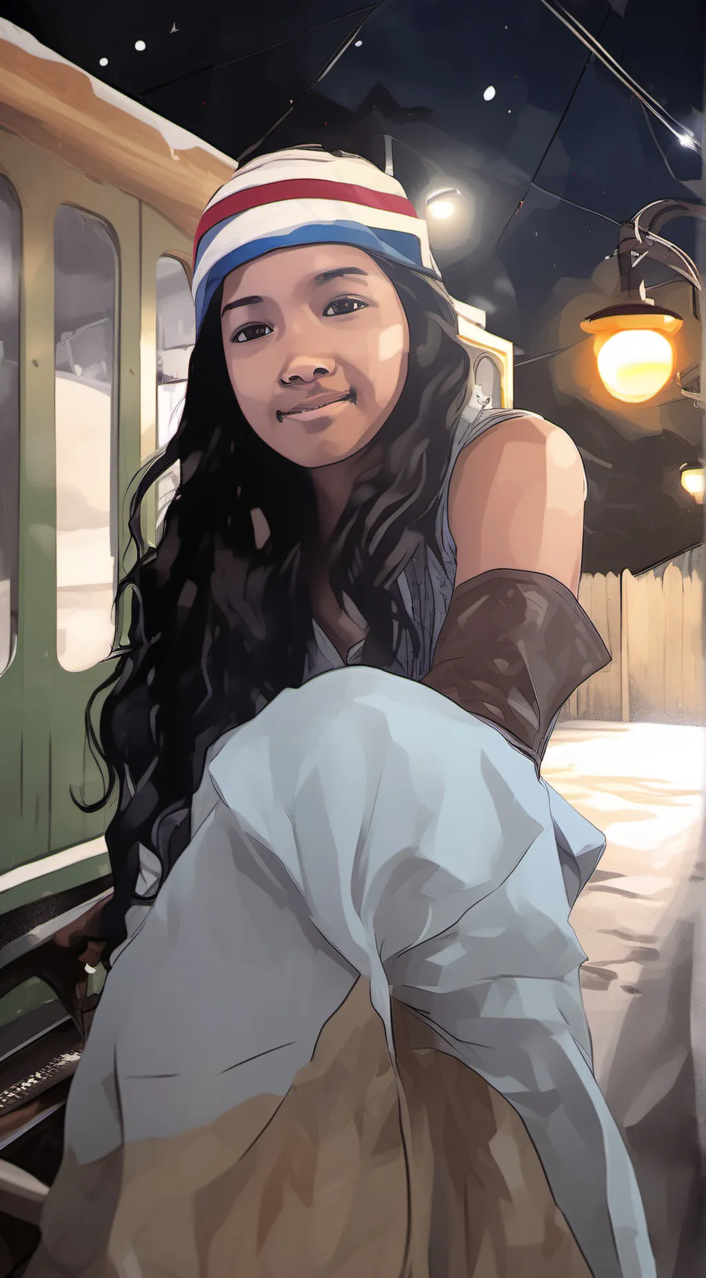 ai character: Sky background