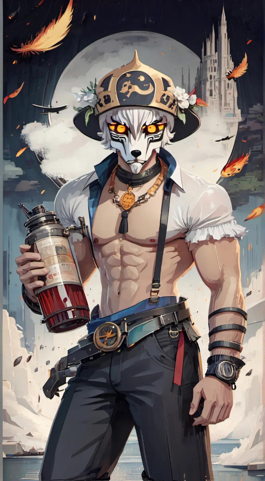 ai character: Fox tec🦊 background