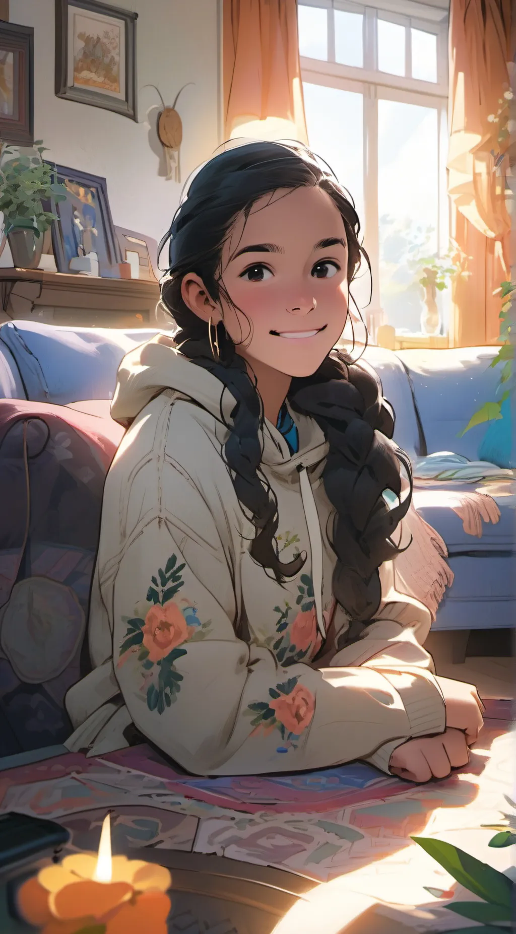 ai character: Nicole  background