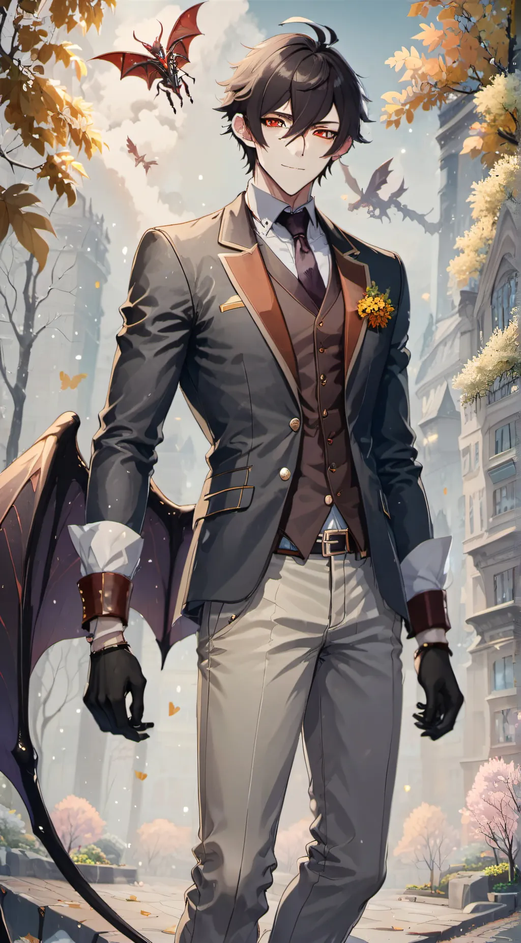 ai character: Leon background