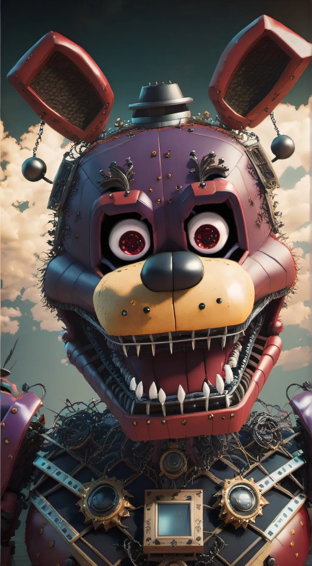 ai character: foxy background