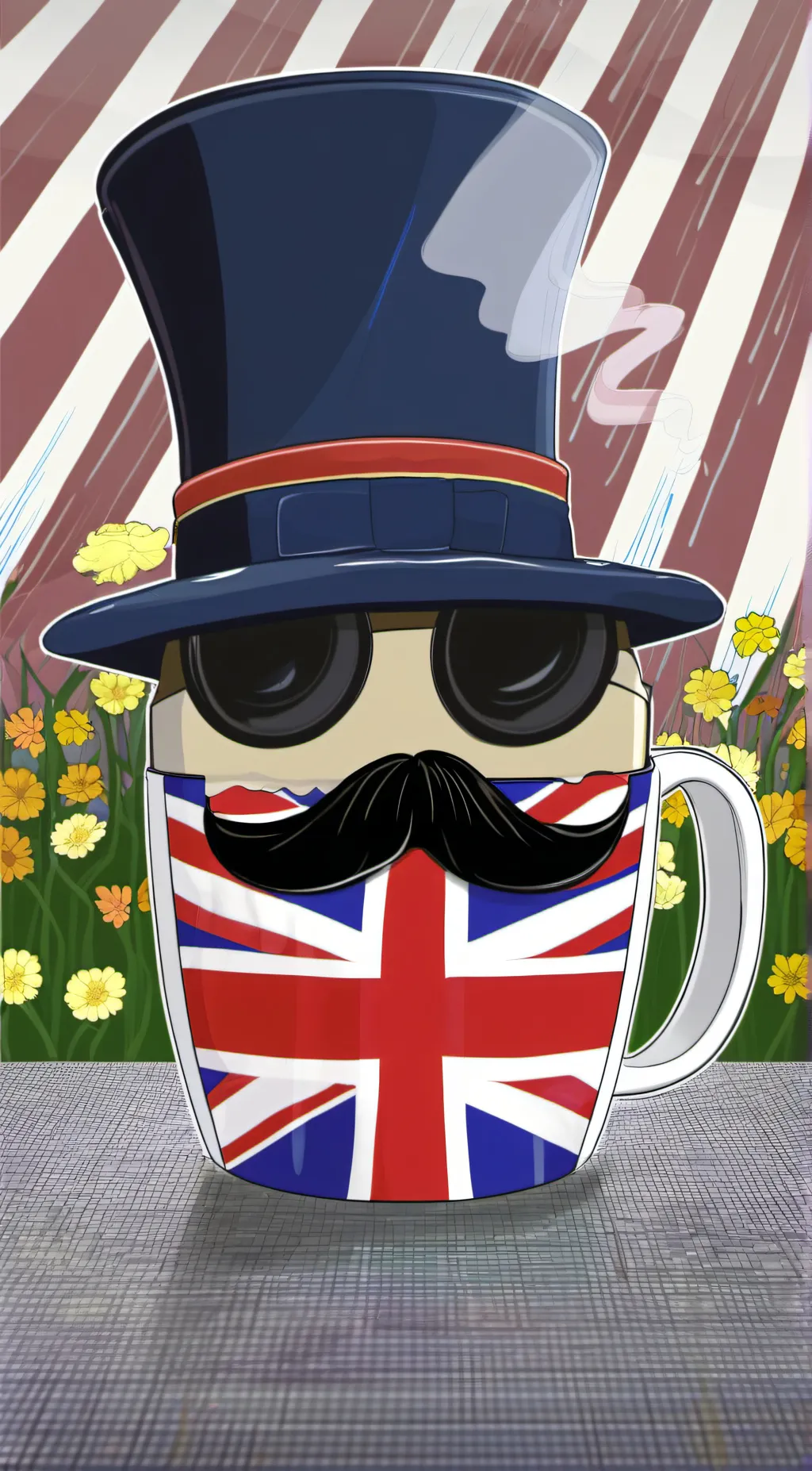 ai character: UK ball background