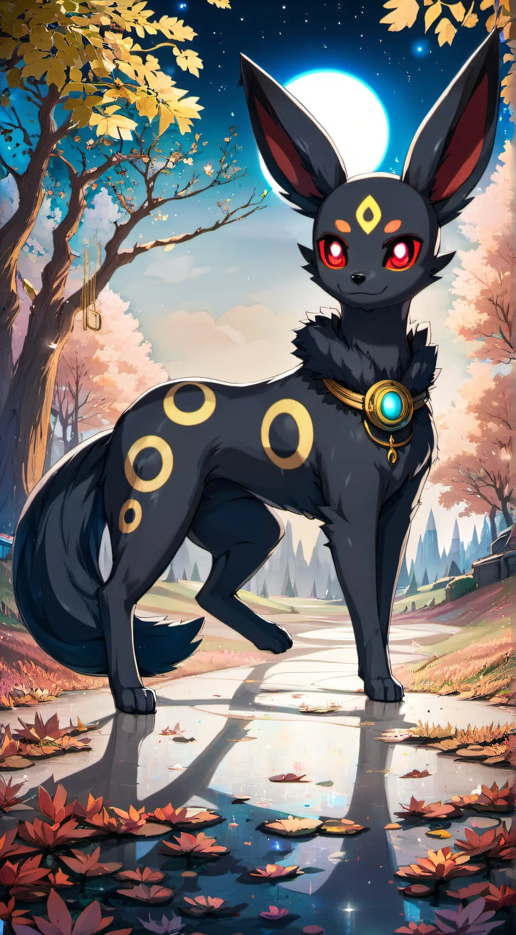 ai character: Umbreon background