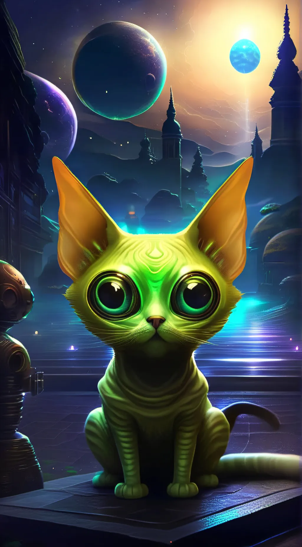 ai character: Gnarp gnarp background