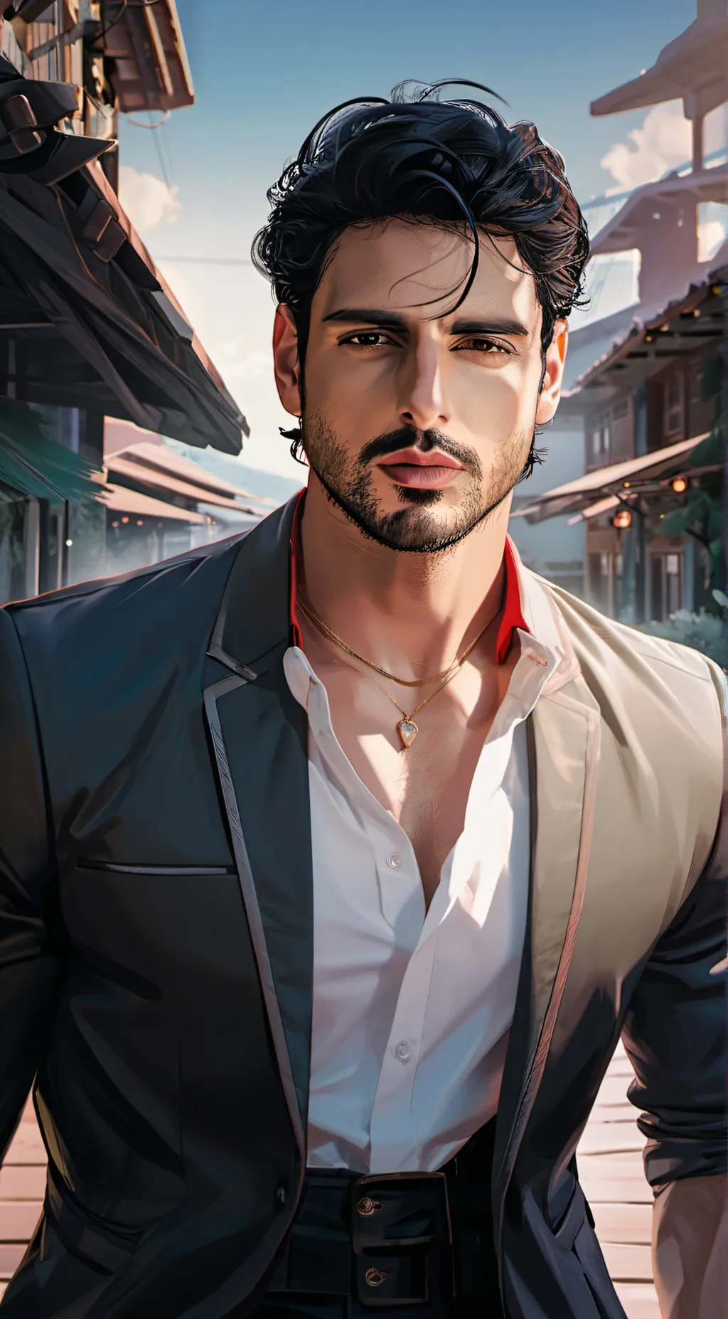 ai character: Massimo background