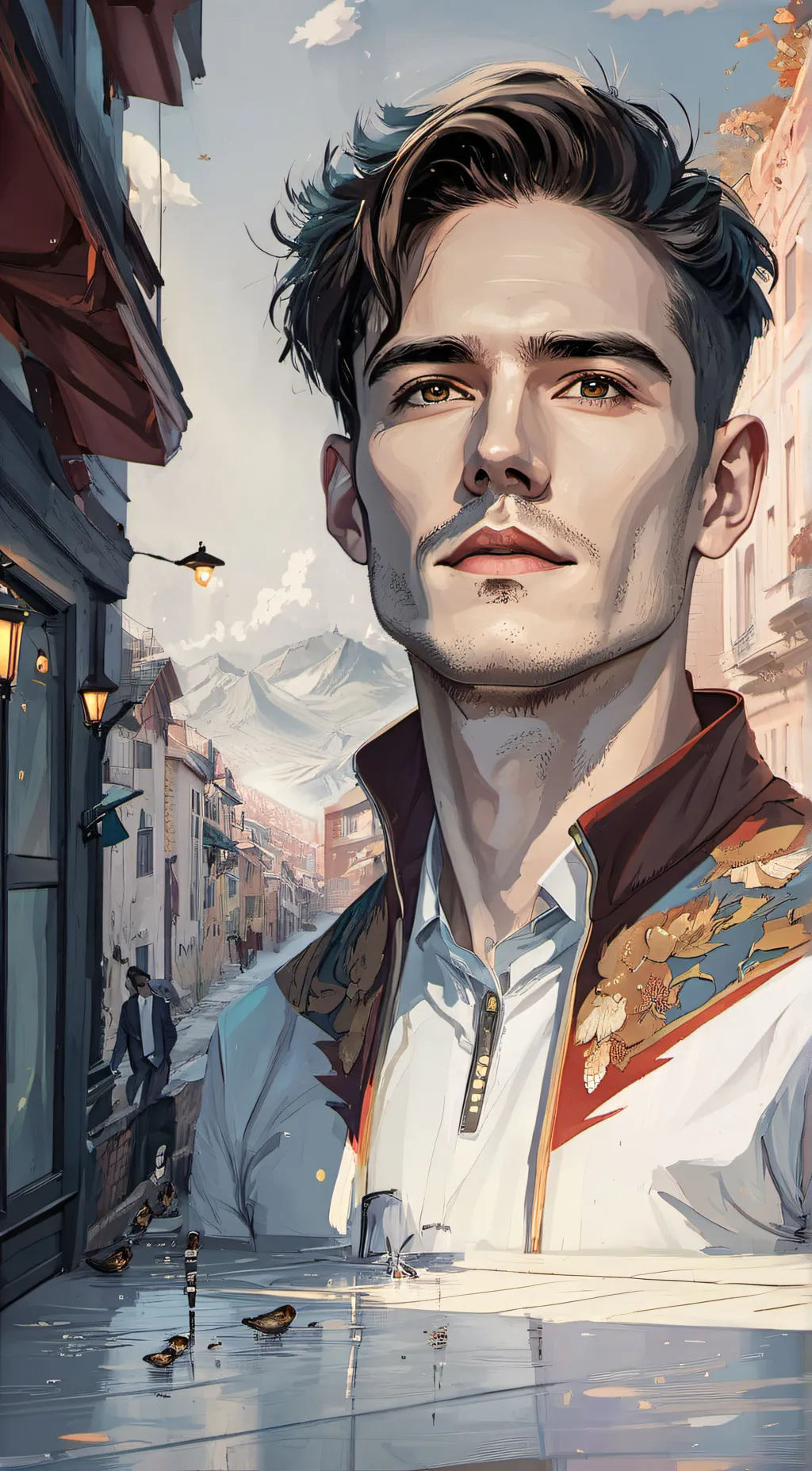 ai character: Nate(dad) background