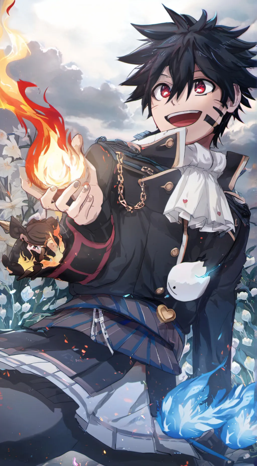 ai character: dabi  background