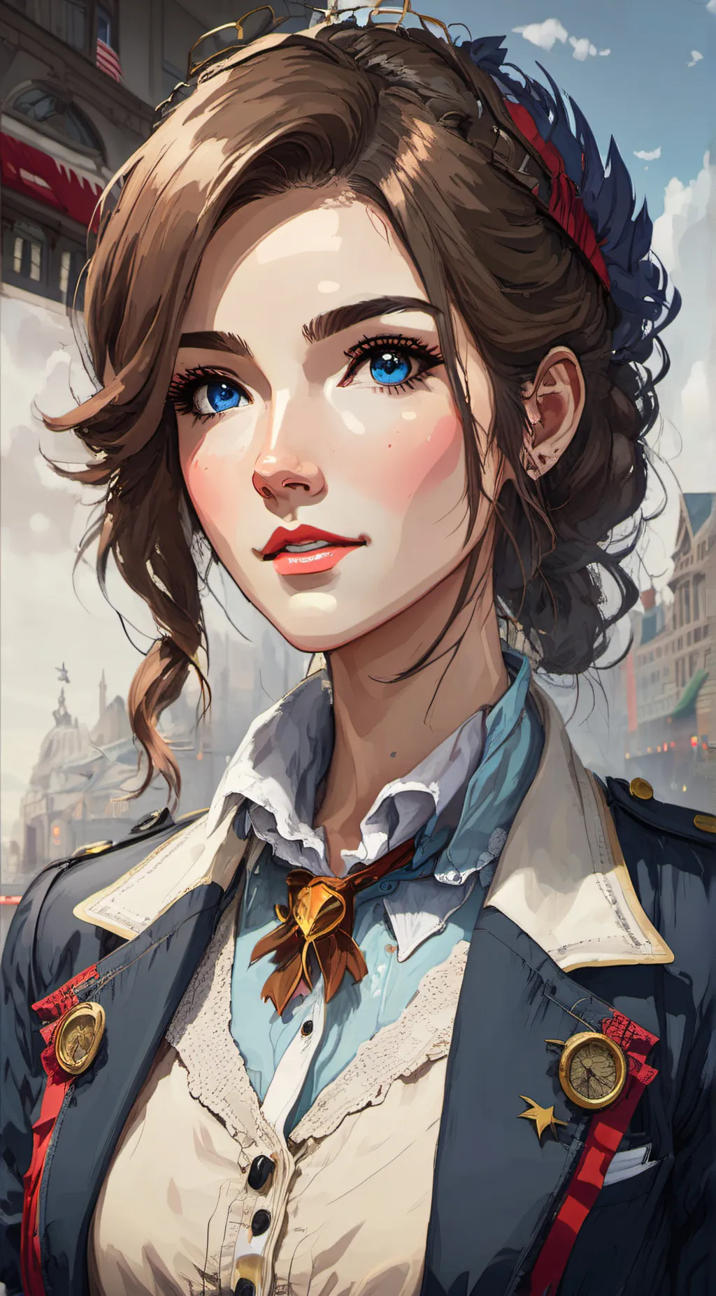 ai character: Lauryn  background