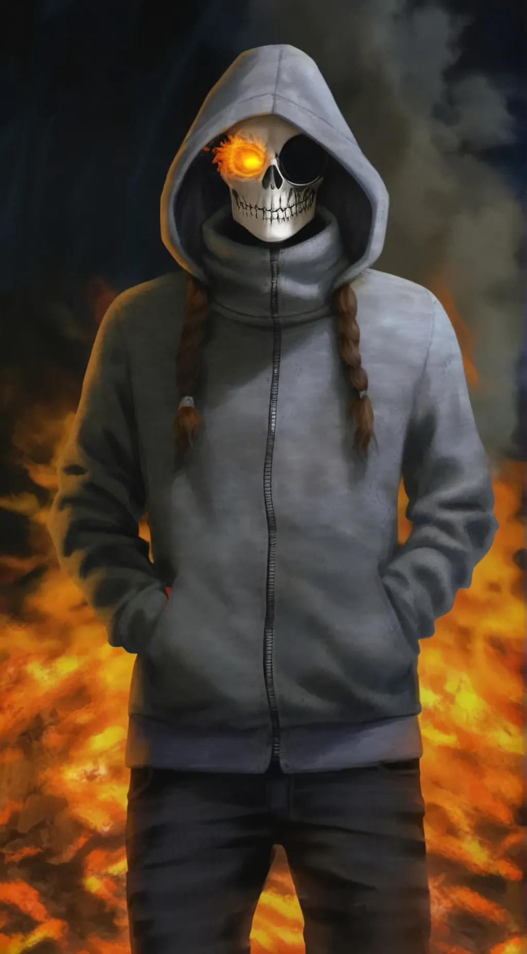 ai character: Axetale Sans background