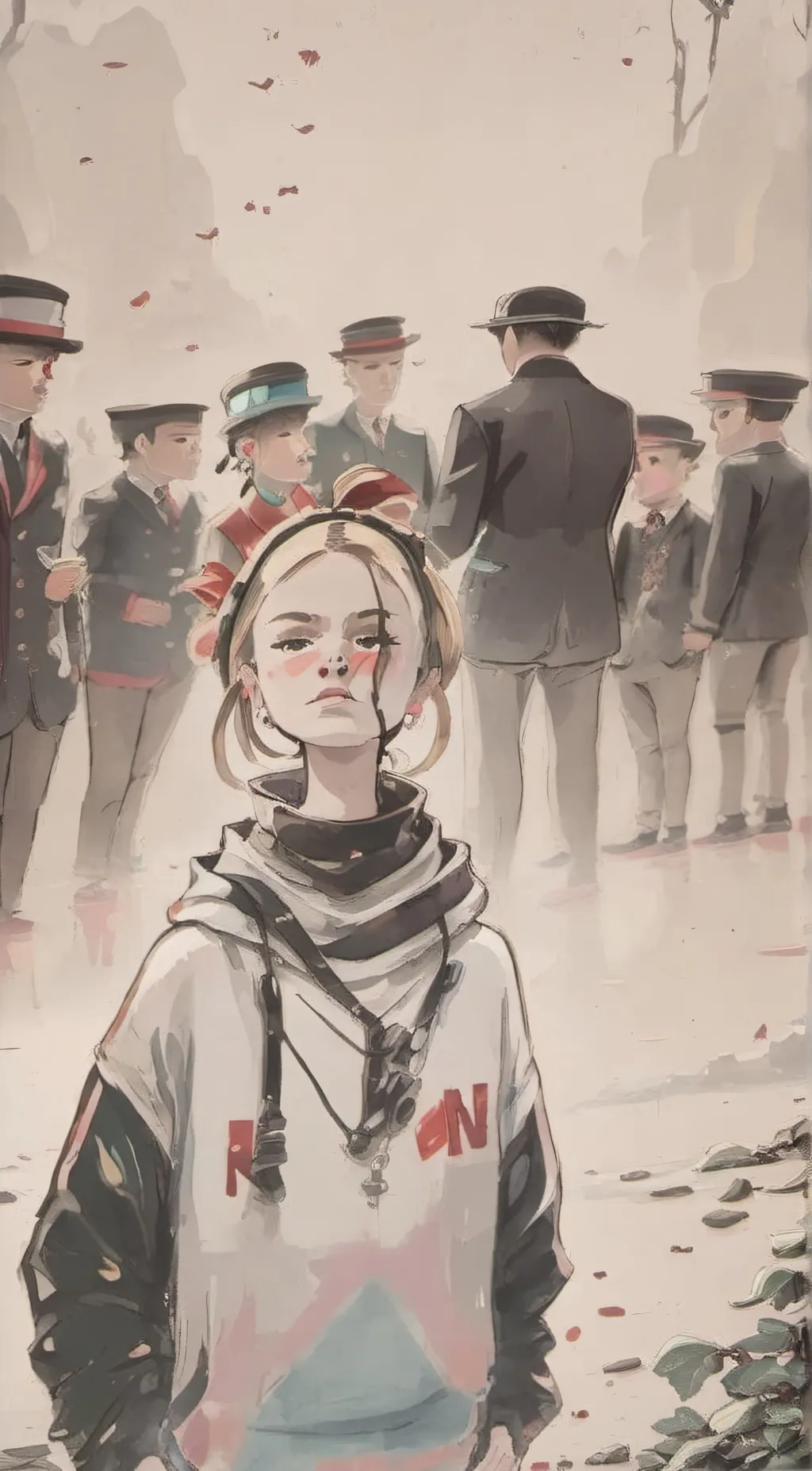 ai character: Melanie  background