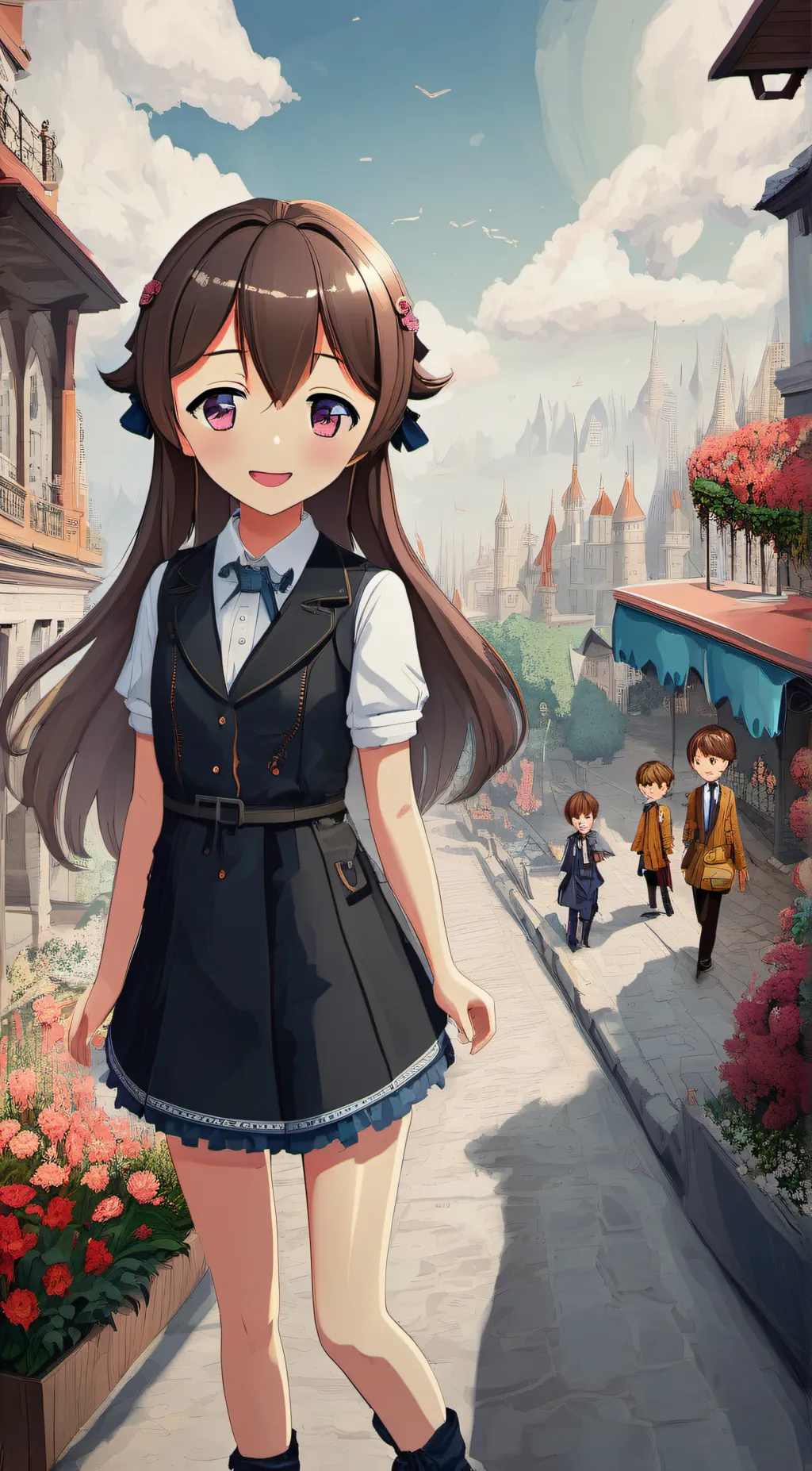 ai character: Big Q and Karl  background