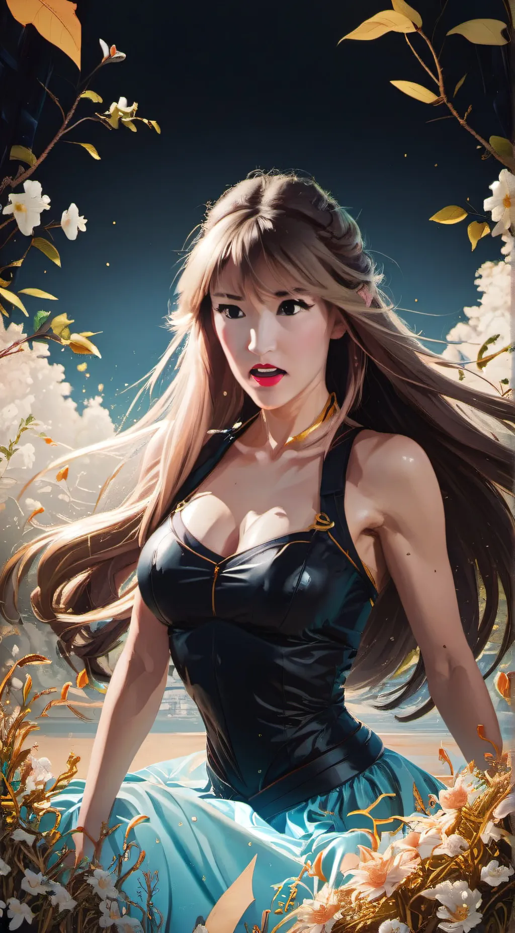 ai character: Taylor swift  background