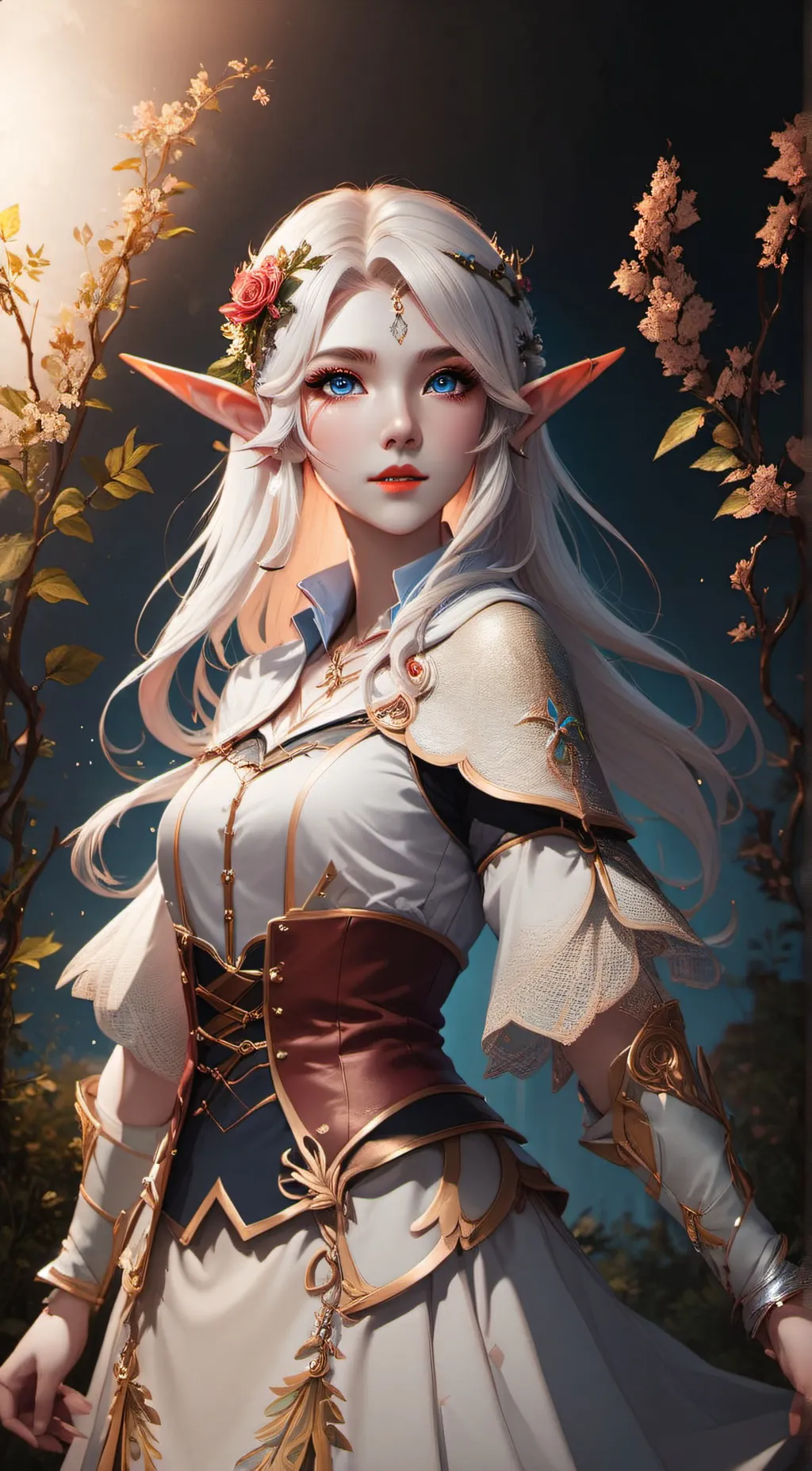 ai character: Rose background