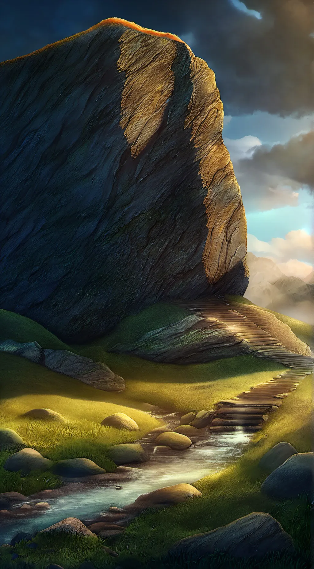 ai character: 🪨  background