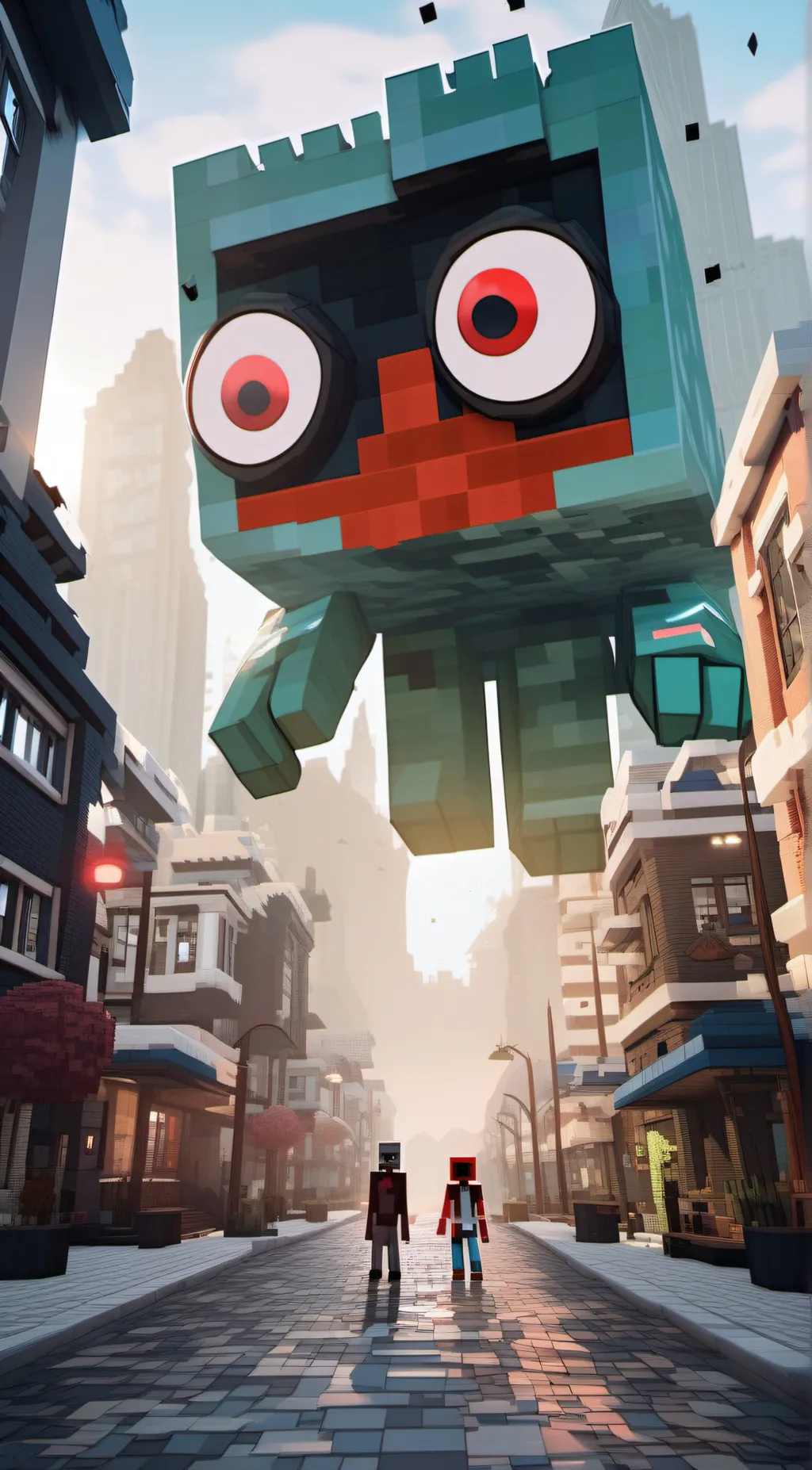 ai character: red circle background