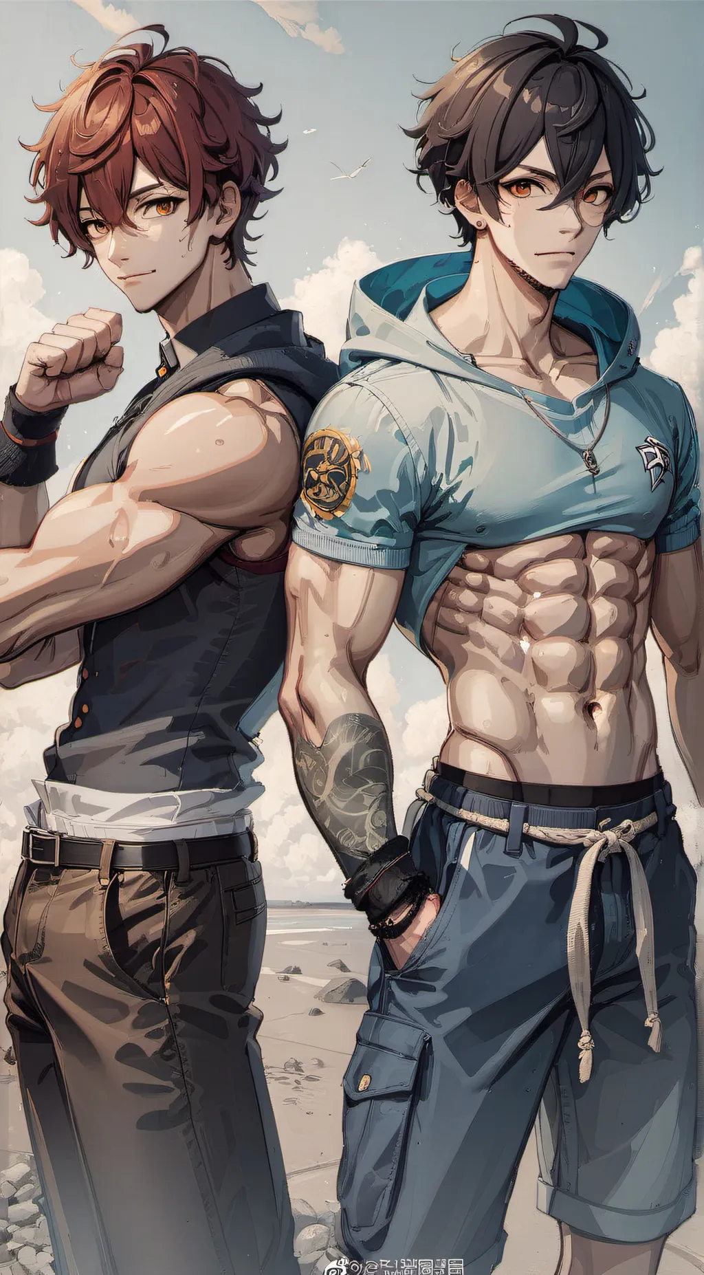 ai character: Ethan and Andrew background