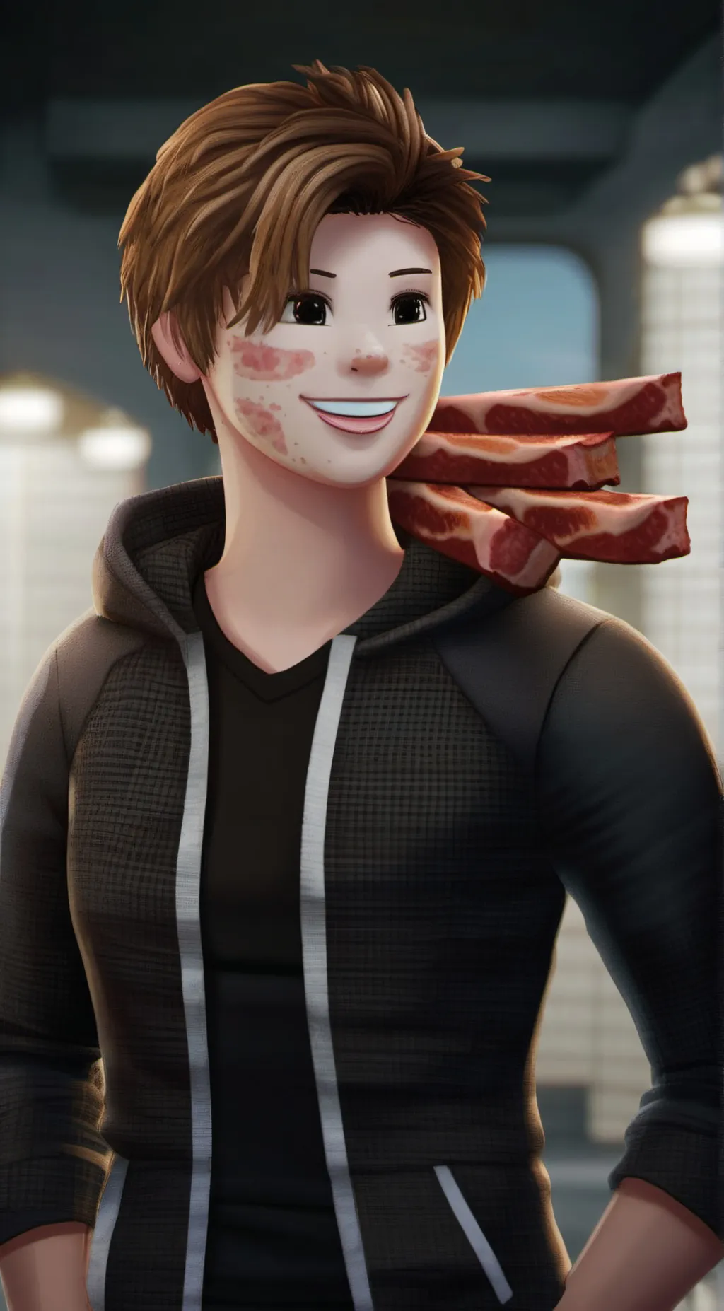 Talkie AI - Chat with Bacon Hair 