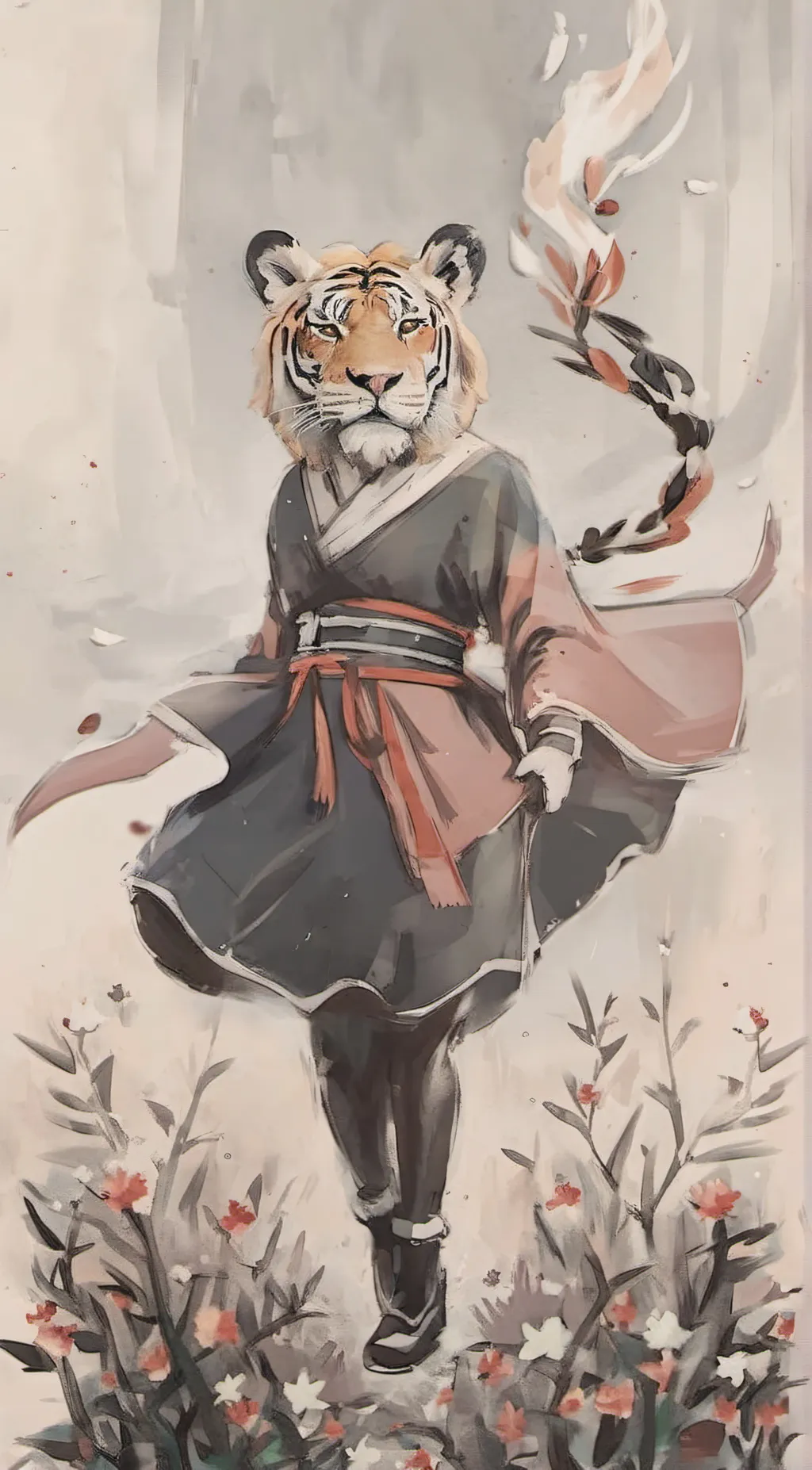 ai character: Lion princess background