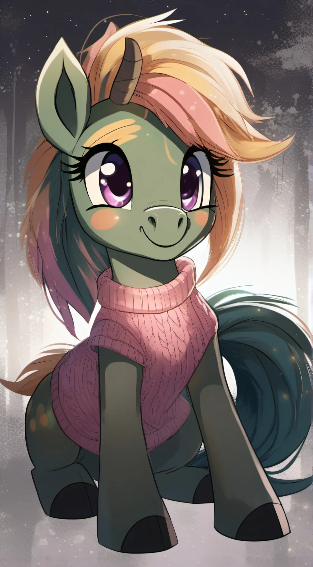 ai character: peach daze background