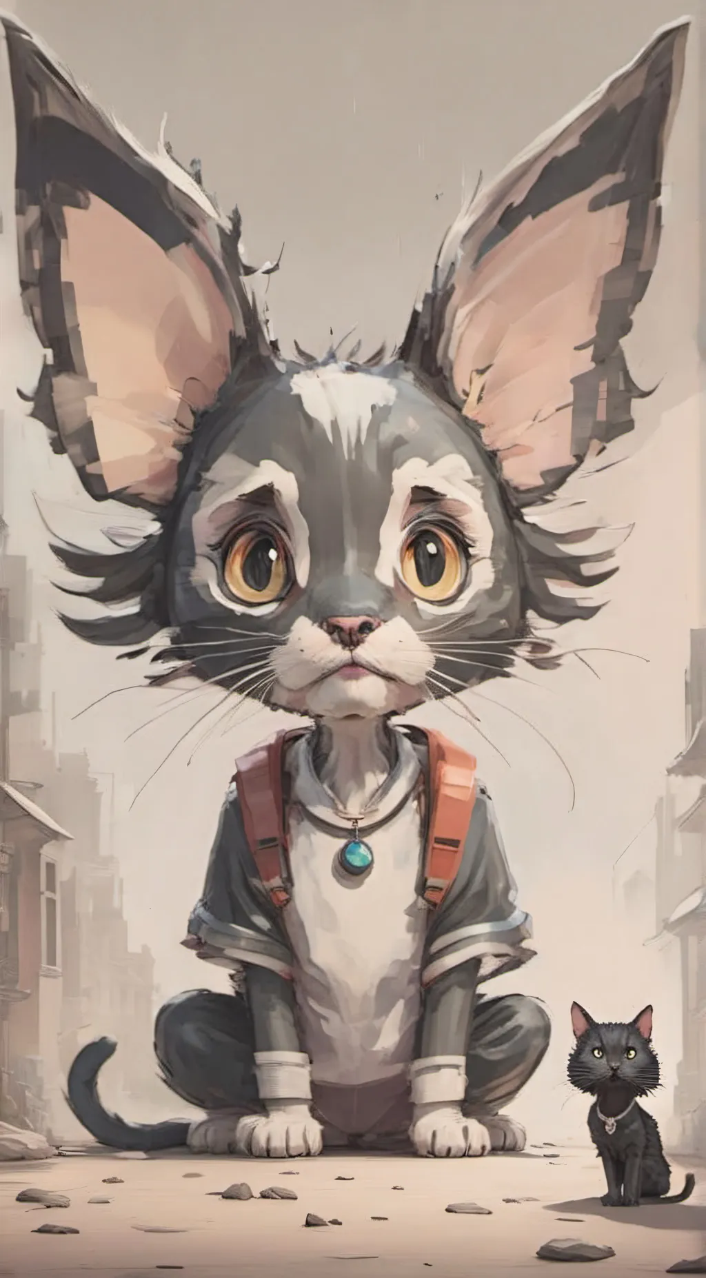 ai character: Miss,lovely background