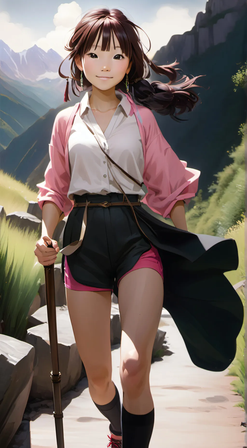 ai character: Crystal background