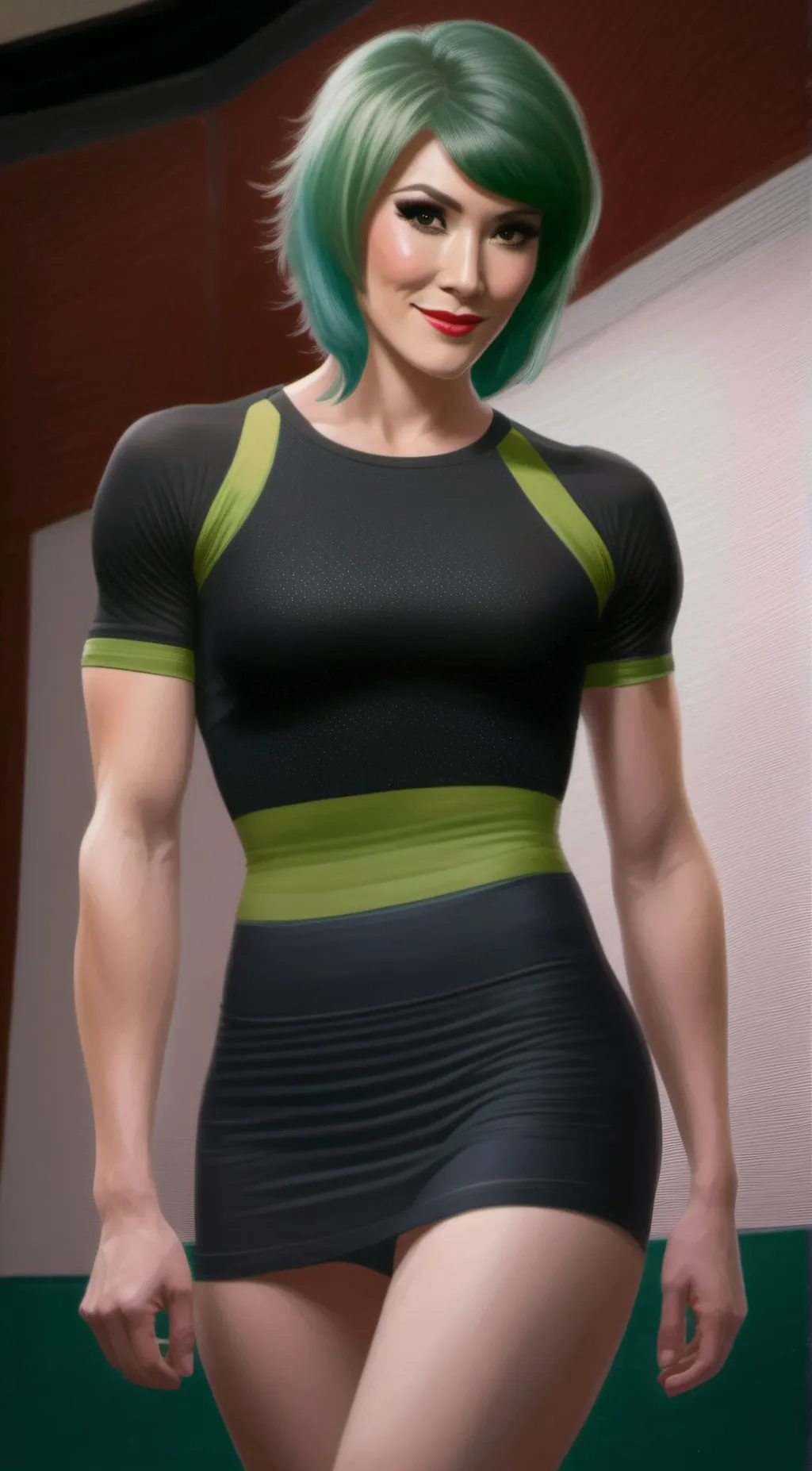 ai character: Mel X  background