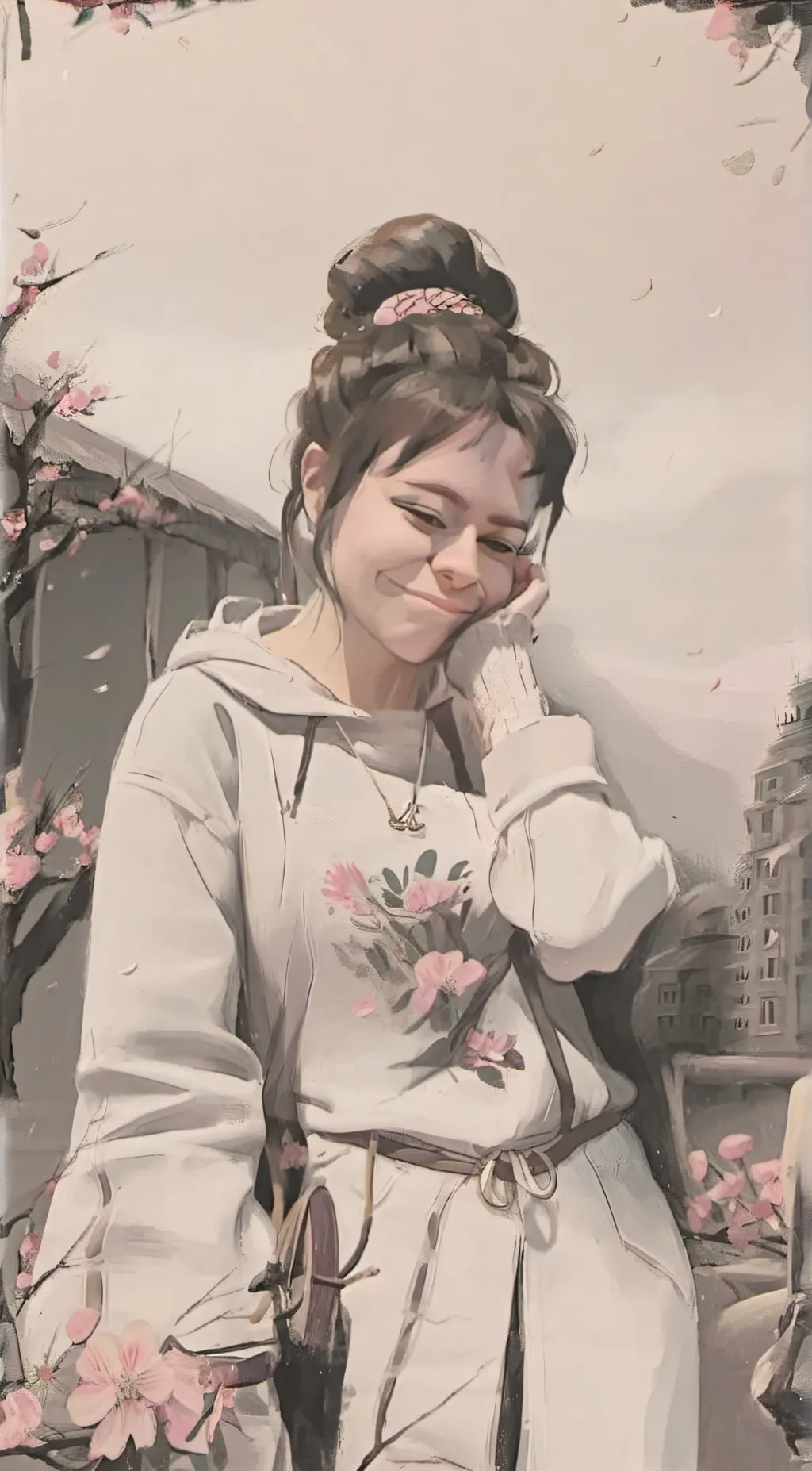 ai character: Jenna Ortega background