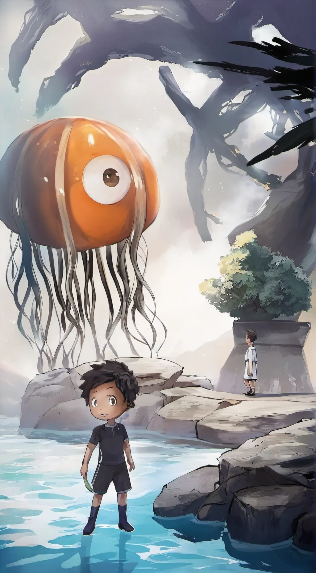 ai character: stinger fleen  background