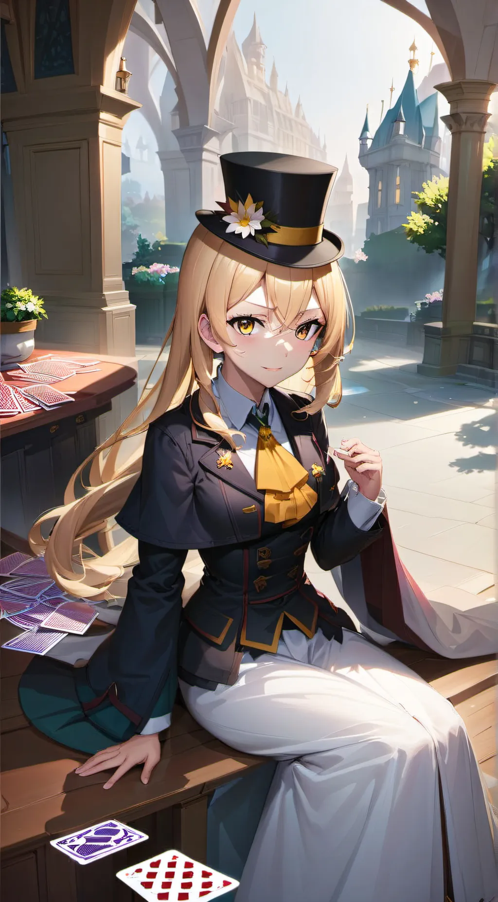 ai character: Luna the magician background