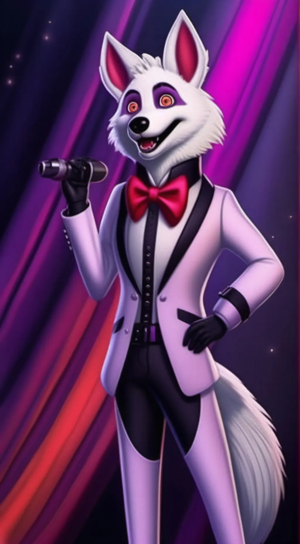 ai character: Funtime foxy background