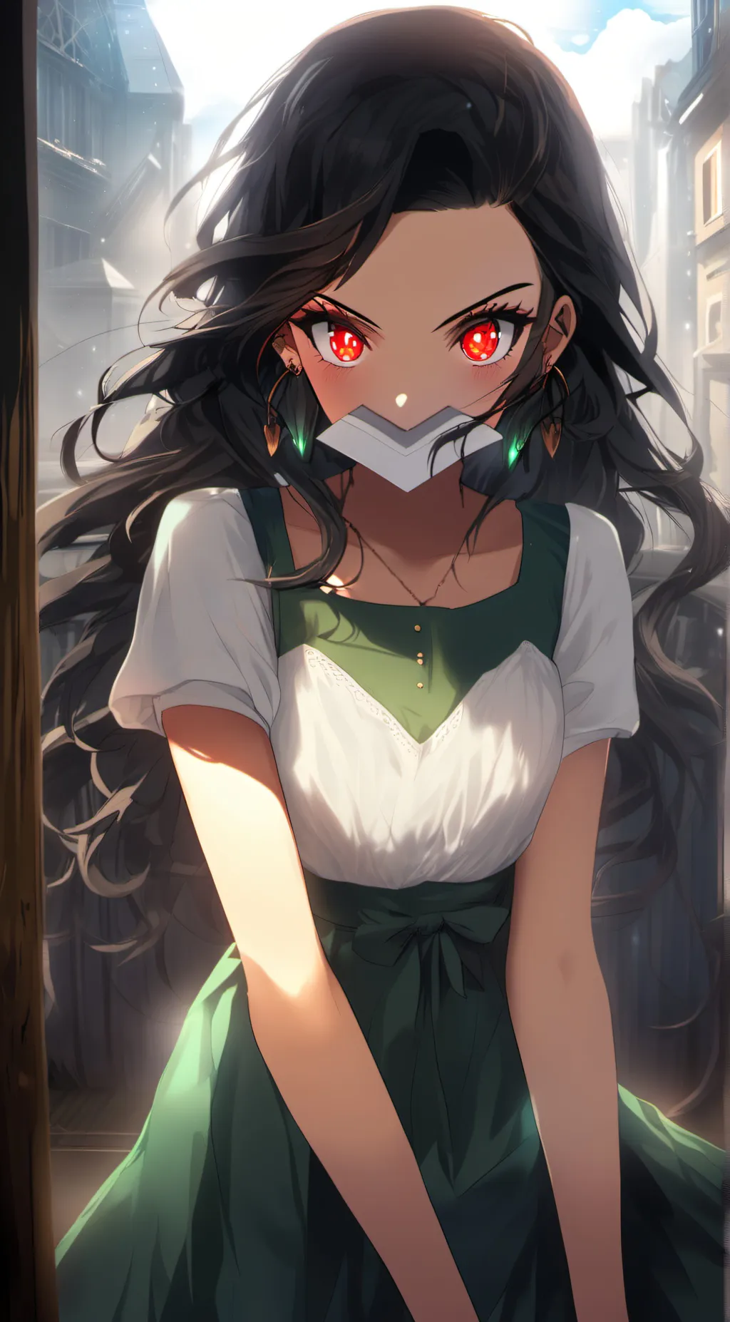 ai character: lavender background