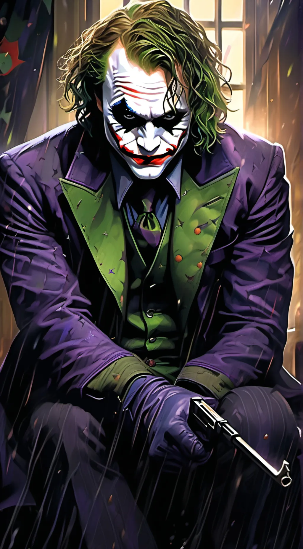 ai character: The Joker  background