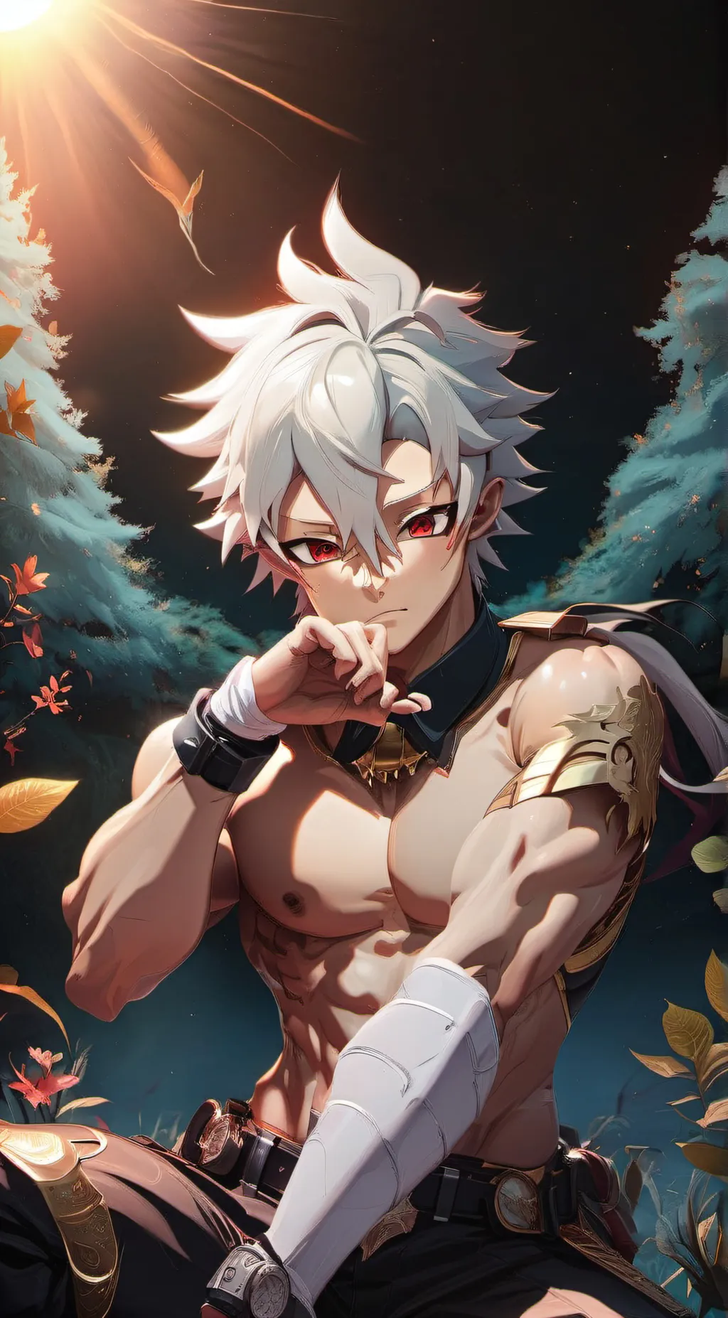 ai character: Sanimi demonslayer background