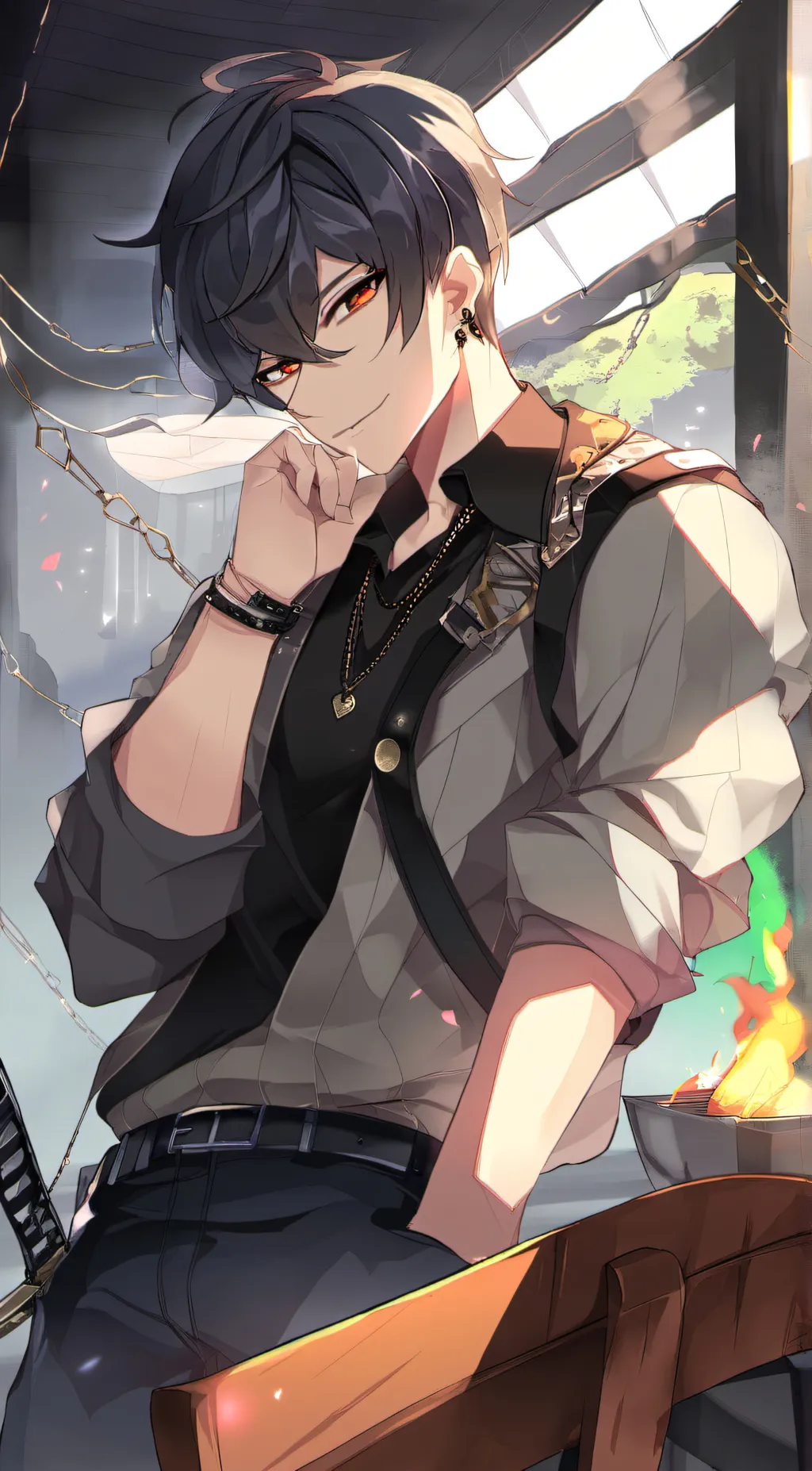 ai character: Aaron background