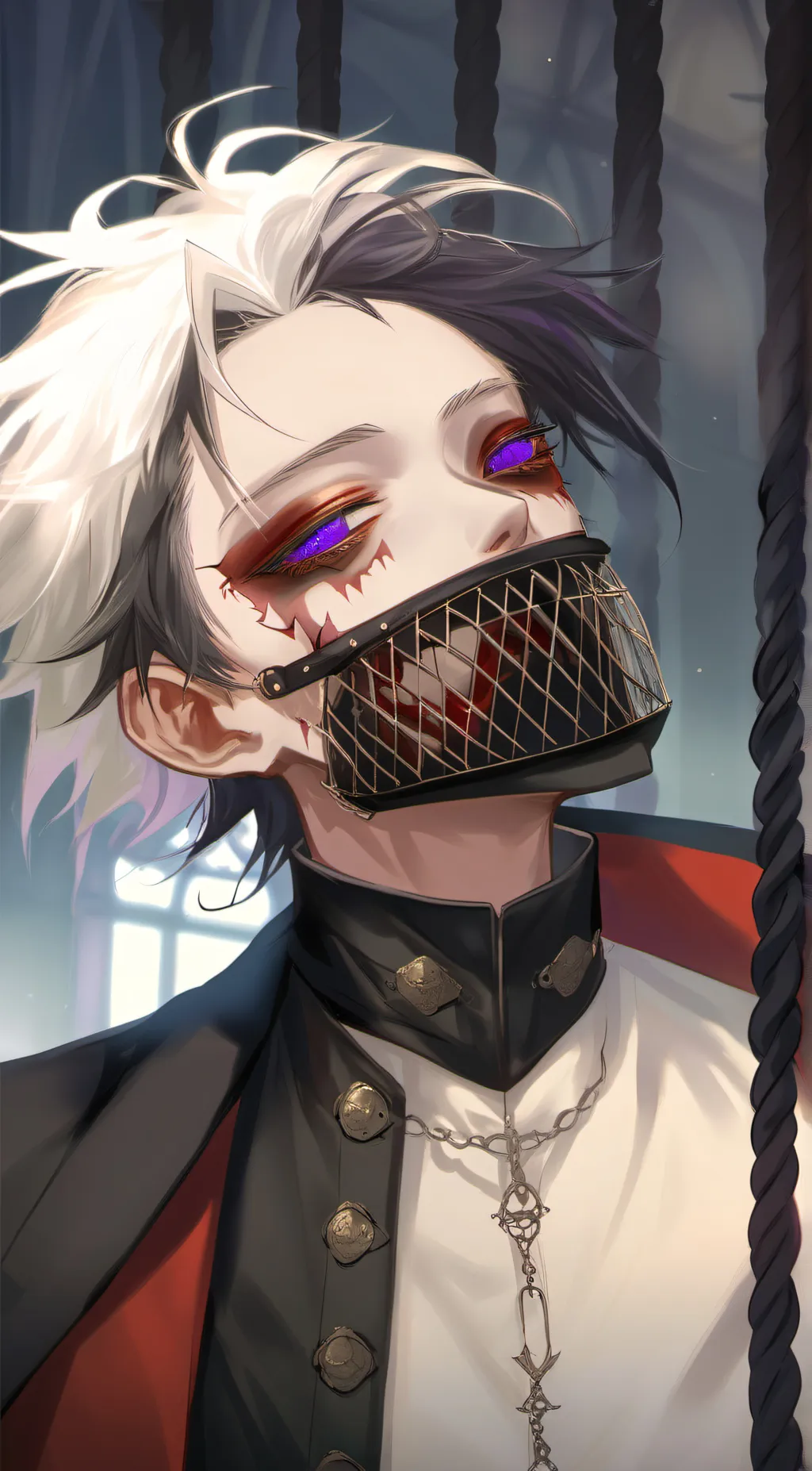 ai character: Zero Crimson background