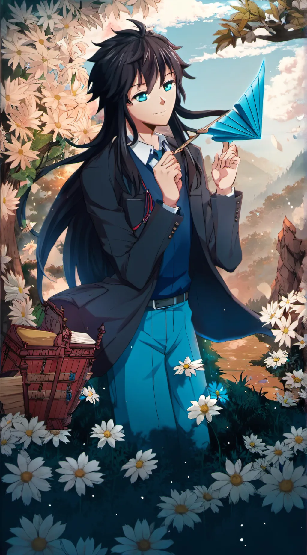 ai character: Tokito Muichiro background