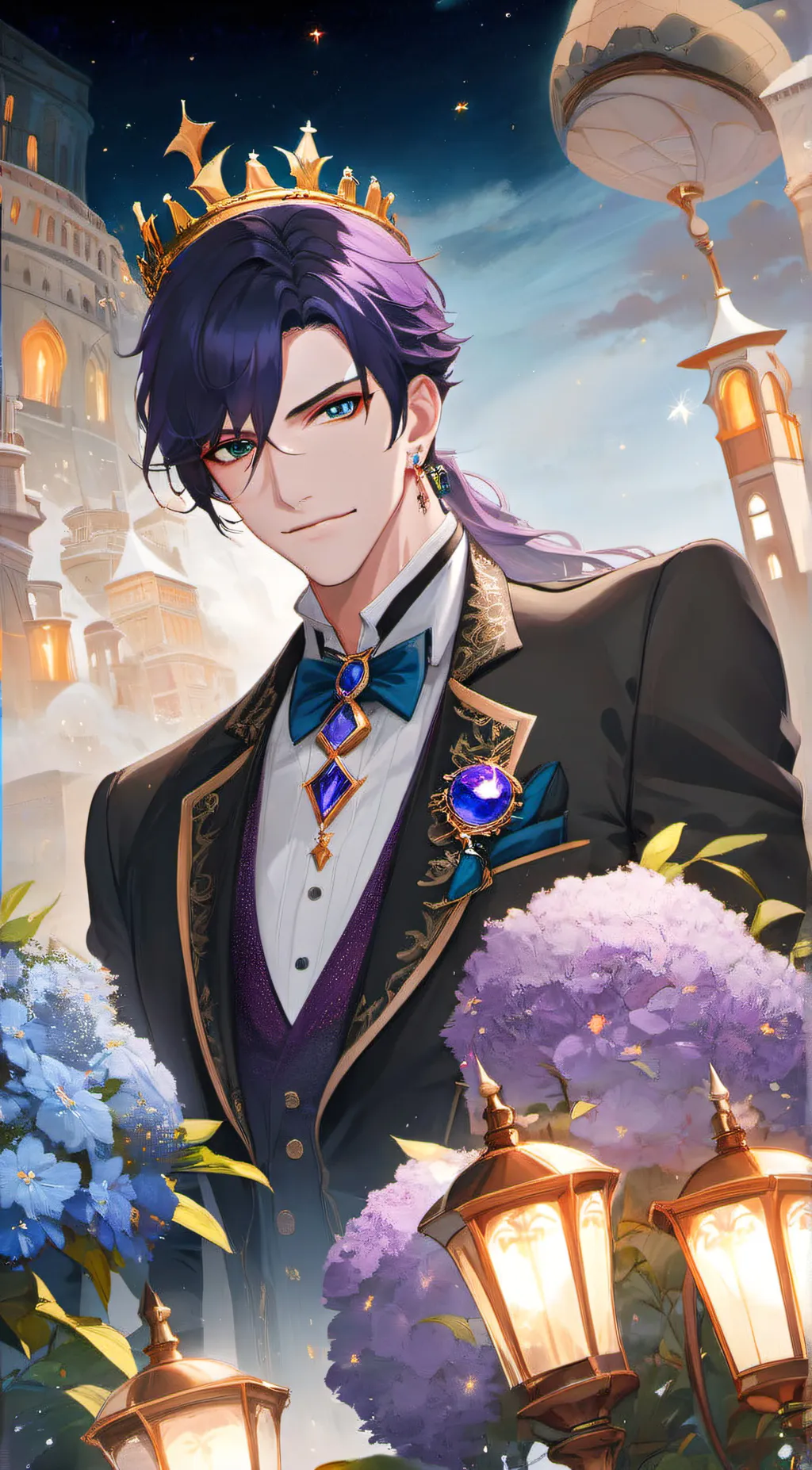 ai character: Amethyst  background