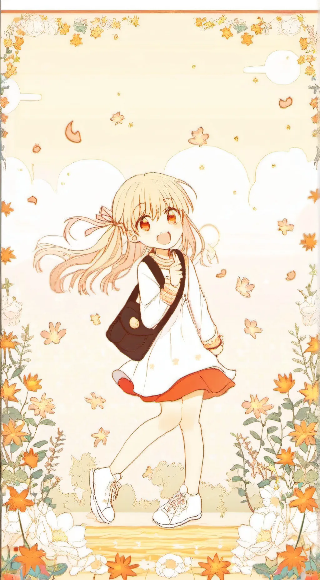 ai character: Cream background