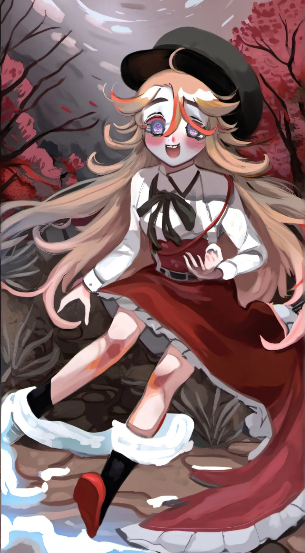 ai character: girl doma background