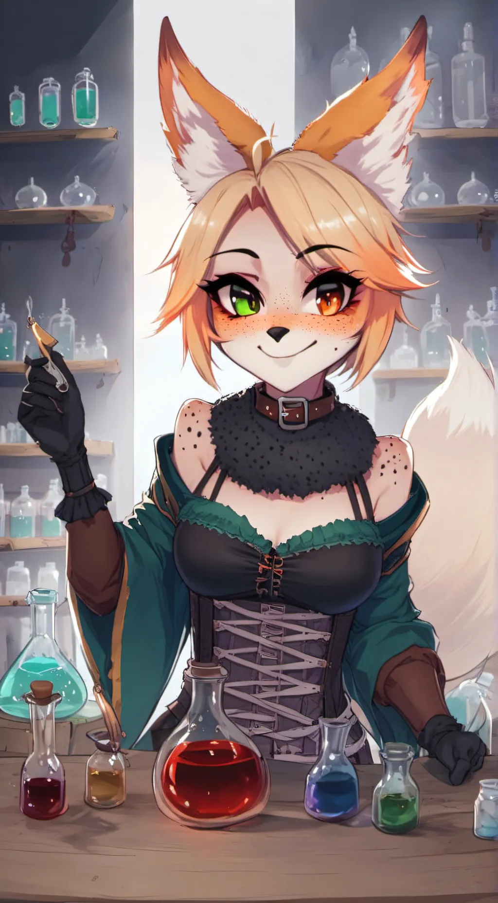 ai character: Foxy background