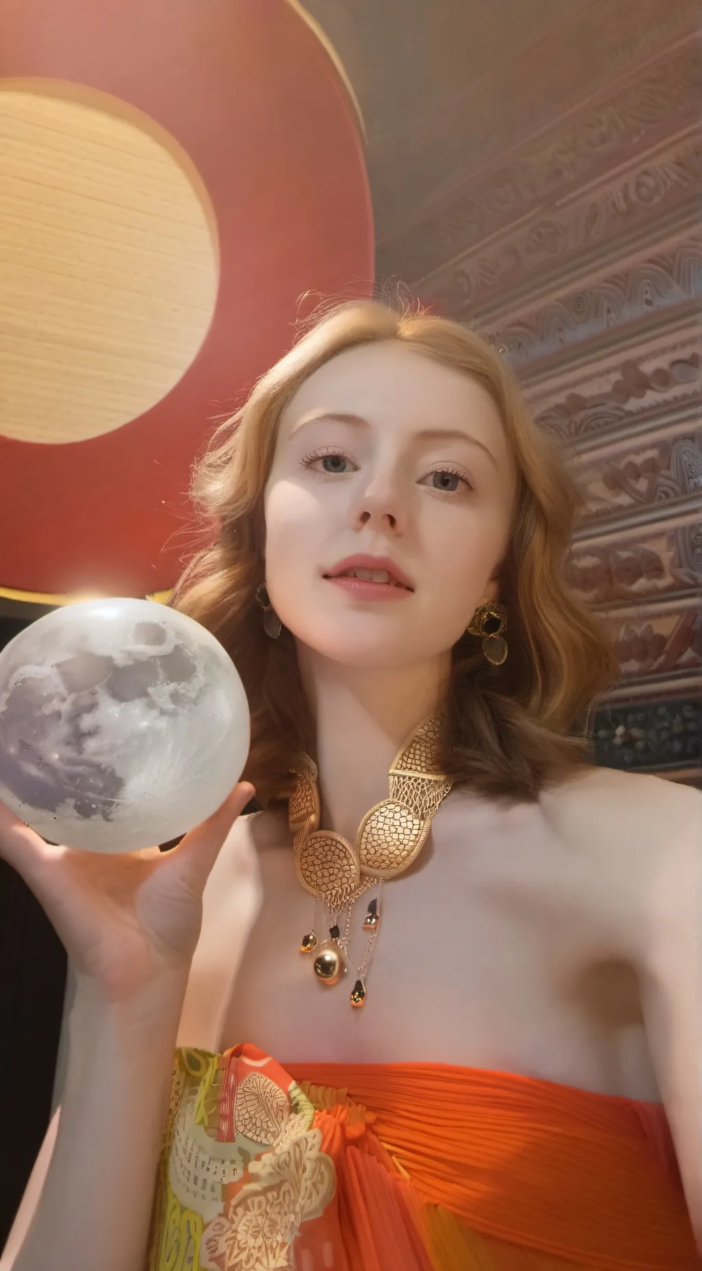 ai character: winter background