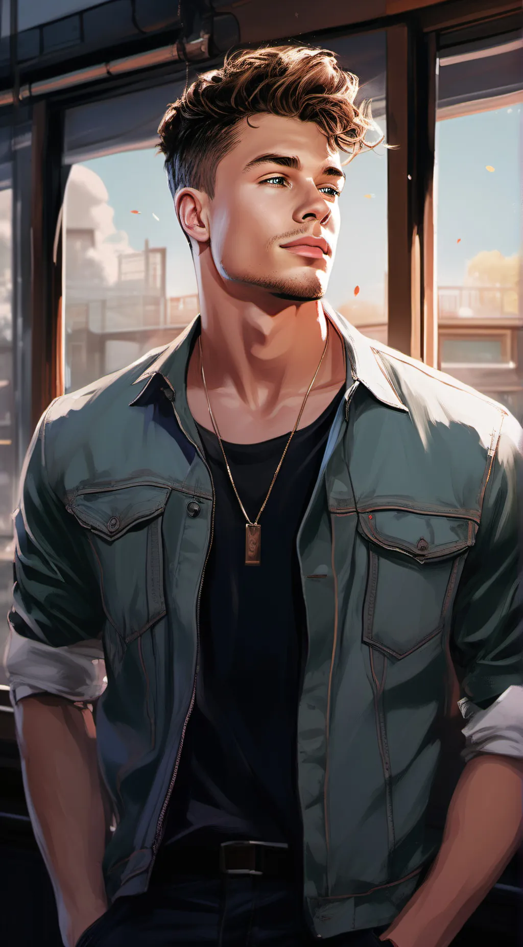 ai character: Adam background