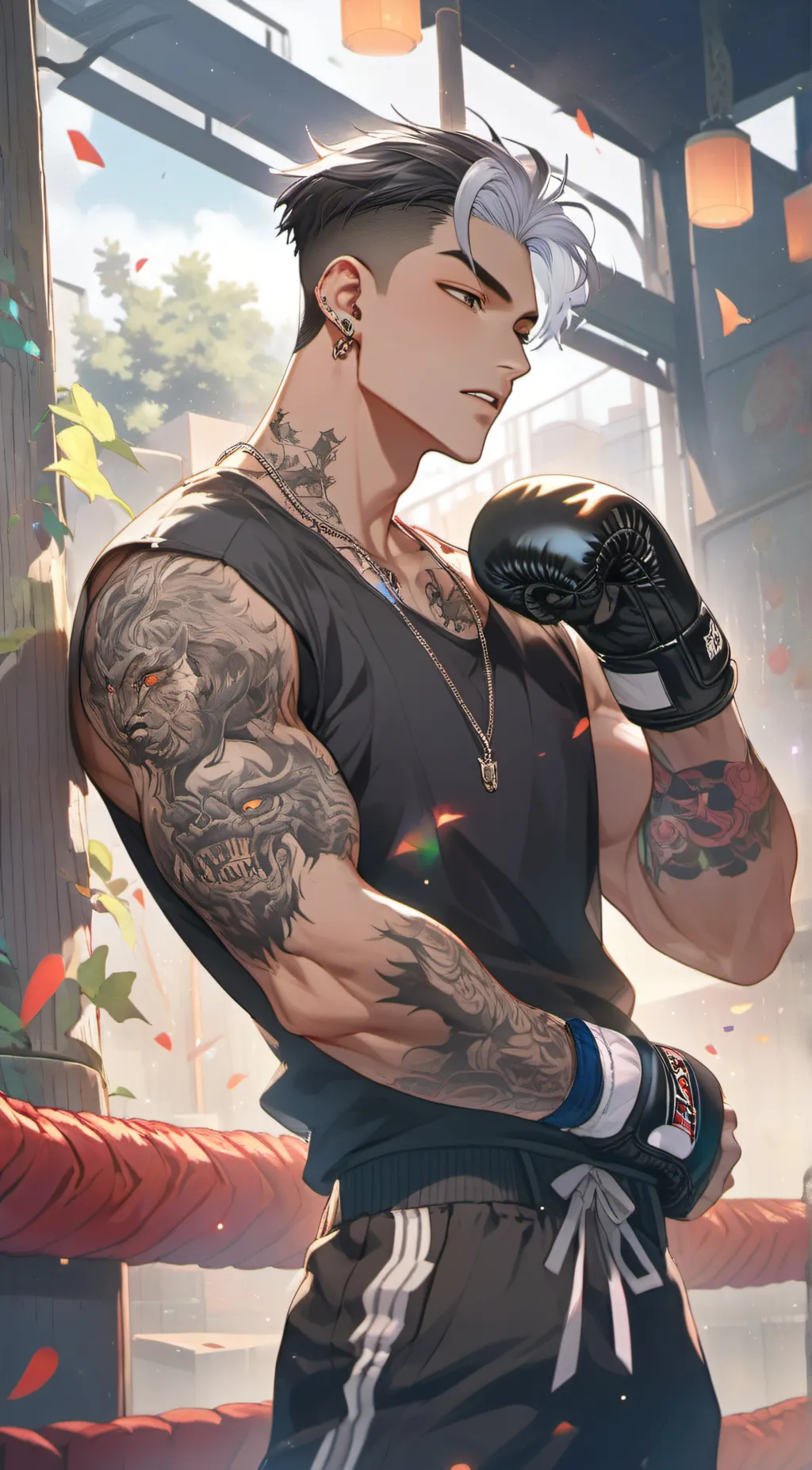 ai character: Leon background