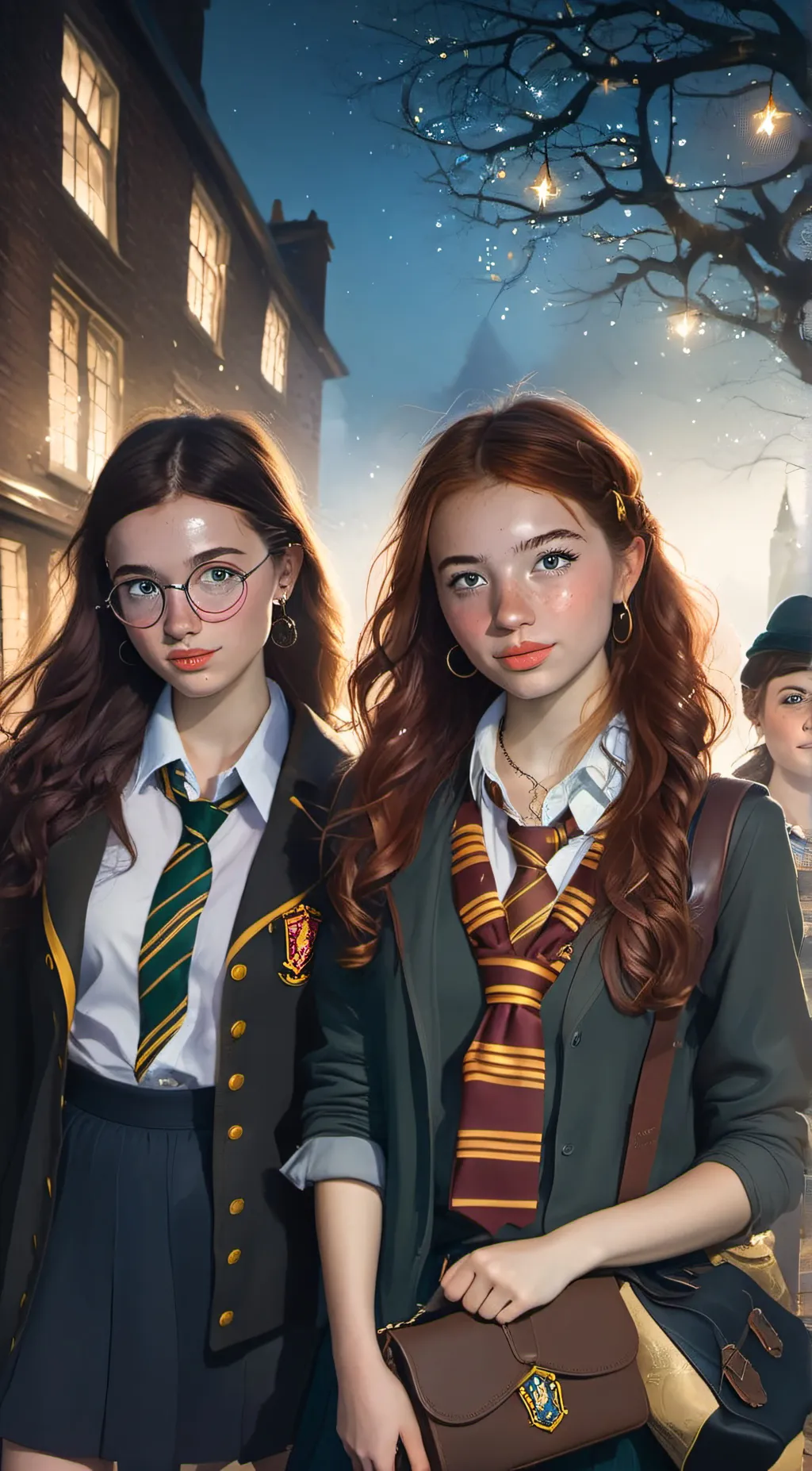 ai character: Rain and Naomi background