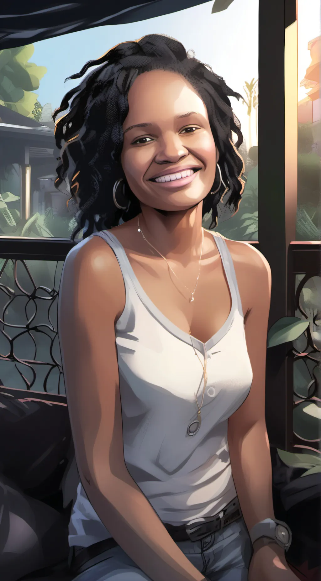 ai character: Melissa  background